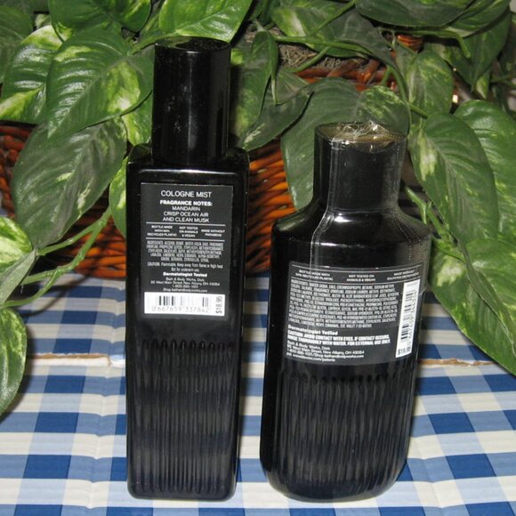BBW Mens Hues Of Blue Cologne Mist 3 In 1 Hair Face 7 Body Wash Lot of 2 NEW - Picture 2 of 2
